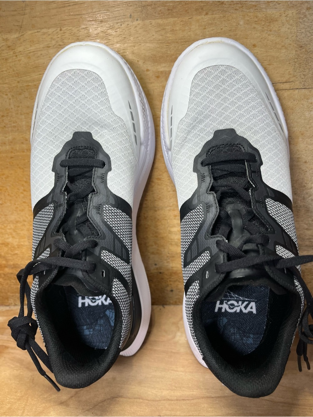 Hoka One One Transport X Mens Size 8 Running Walking Shoes Sneakers Black White - Picture 7 of 12